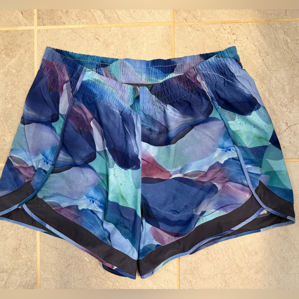 Athleta Multicolor Racer Run Shorts